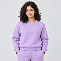 Sweat-shirt pour femme de qualité supérieure avec doublure en polaire brossée, chaleur confortable, texture douce, poignets côtelés, coupe élégante, fabrication OEM