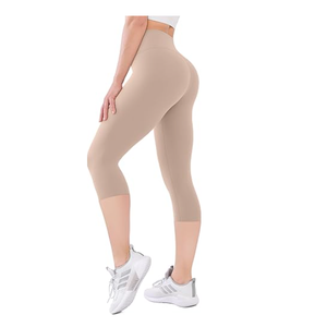 Leggings Capri Super Doux et Respirants pour Femme, Extensibles, Idéaux pour le Sport, la Course, le Yoga - Taille Mi-Haute - Product Image 1