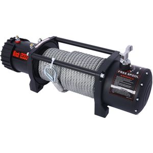 Verricello Elettrico 12V 12000LB per Camion, UTV, ATV, SUV, Impermeabile, con Cavo in Acciaio, per Rimorchio e Fuoristrada - Product Image 5