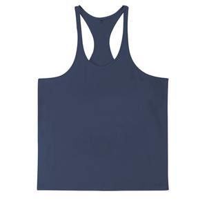Camiseta sin Mangas de Alta Calidad para Hombre 2026, Camiseta Deportiva de Algodón Puro, Color Sólido, Cuello Redondo, para Verano, con MOQ Bajo - Product Image 6