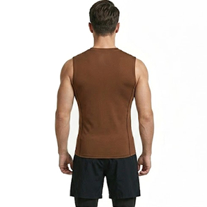 <b>Men</b> Sleeveless Compression Shirt <b>Stretch</b> Fit Moisture Wicking Comfortable Wear For Running Fitness And Outdoor Activities - Product Image 2