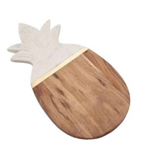 Hermosa tabla de quesos de madera con mango de metal, barra para el hogar, corte de madera de bambú, verduras y corte de queso para Cocina - Product Image 5