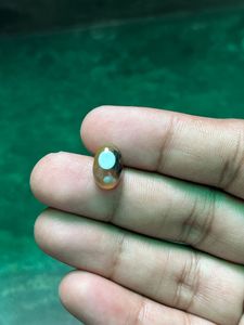 Piedra Preciosa Natural de Ágata Sulemani, Corte Ovalado, Negra y Blanca, Pulida para Joyería - Product Image 4