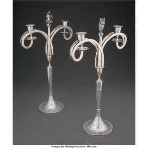 Classic Silver Metal <b>Candelabra</b> 5 Arms Pillar Candle Stand Decorative Vintage Table Candelabrum for Home Decor & Party Events - Product Image 4
