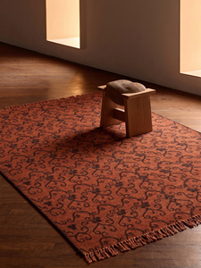 Tapis de zone DECORDEC personnalisé, tufté à la main, en laine écologique, antidérapant, moderne, épais, à rayures horizontales ton sur ton, bleu marine et gris, pour hôtel et salon - Product Image 6