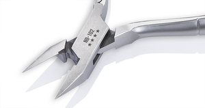 Nghia OMI Deluxe Nail Nippers Acero inoxidable Chapado en gris para manicura y pedicura Caja DE CUIDADO DE BELLEZA incluida - Product Image 2