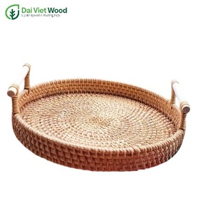 ถาดไม้หวายสำหรับใส่ชาและห้องครัวทำจากเวียดนาม - Product Image 3