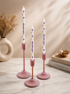 Juego de 3 Portavelas Cónicos de Hierro sin Llama, Modernos y Decorativos para el Hogar, Decoración de Pascua y Navidad - Product Image 2