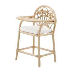 Silla Alta de Mimbre para Muñecas Estilo Canadiense, Muebles para Cuarto de Juegos Infantiles, Precio de Fábrica, Venta Caliente, Accesorios de Juguete Hechos a Mano - Product Image 2