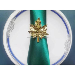 Porte-mouchoirs en feuille d'or coulé Serviette de vacances à collectionner et anneau de mouchoirs Porte-serviettes d'accent de qualité alimentaire prix bon marché - Product Image 5