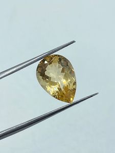 Piedra Preciosa de Citrino Amarillo Natural de Alta Calidad, Corte Pera, 4.60 Quilates, 10x14 mm, para Joyería - Product Image 1