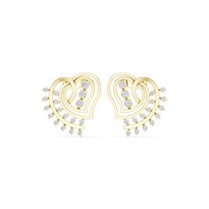 แหวนเพชรเม็ดเดี่ยวทรงกลม 14K โรสโกลด์ เพชรเพาะเลี้ยงสำหรับใส่ทำงาน เพชรเพาะเลี้ยงใหม่ - Product Image 3