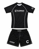Ensemble Rashguard et Short MMA Séchage Rapide Personnalisé pour Entraînement BJJ No-Gi