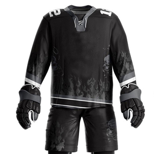 Uniforme de hockey sur glace pour hommes personnalisable de haute qualité, 100% polyester respirant, imprimé, best-seller - Product Image 6