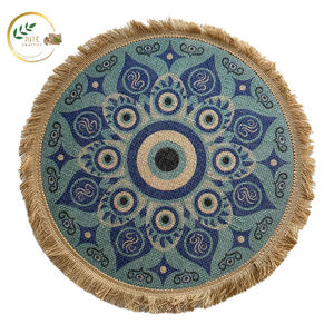 Mantel de Yute Estilo Rústico – Mantel de Fibra Natural Hecho a Mano para Decoración de Cocina y Comedor - Product Image 2