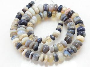 Australian Lightning Ridge Opal Bead Smooth Pulido Roundel Shape 16 pulgadas 4-12MM Piedra natural Joyería Mayorista Suministros - Product Image 5