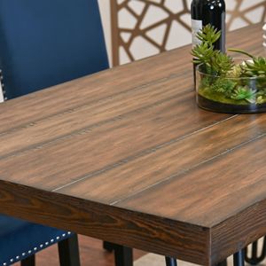 Set da Pranzo Ashzo 5 Pezzi, Tavolo Elegante con 4 Sedie, Disponibile in 3 Opzioni di Colore - Product Image 6