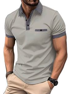 Nueva Camiseta Polo de Manga Corta para Hombre, Verano, Corte Regular, Transpirable, a Rayas, Antiarrugas, Tejido de Punto - Product Image 5