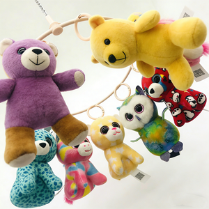 Customized Rainbow Tie-Dye Unicorn Blue Leopard Yellow Star <b>Cat</b> Rainbow, Small purple unicorn stuffed animal pendant - Product Image 5