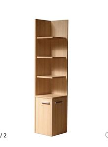 Armoire de rangement pour salle de bain en teck massif avec étagères ouvertes - Product Image 2