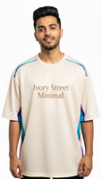 Kaos Pria Berkualitas Tinggi, Regular Fit, Sublimasi, Ramah Lingkungan, Bahan Polyester/Katun, Bernapas, Lengan Pendek, Modern Kasual