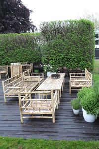 High Quality Bamboo Beach <b>Chairs</b> Set Natural Boho Style Garden Set for Coffee Shop Outdoor Patio Decor Made in Vietnam - Product Image 5