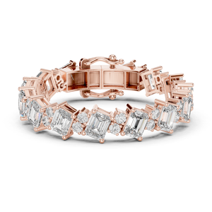 Anillo de Moissanita Largo Nuevo 2026 para Mujer, Plata de Ley S925 con Baño de Platino, Engaste Pavé Clásico, Certificado GRA, Anillo Ligero de Nicho - Product Image 1