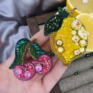 Handmade Engagement Brooch with Fine Embroidery and Colorful Beads-Premium Quality Unisex Jewelry - Product Image 4
