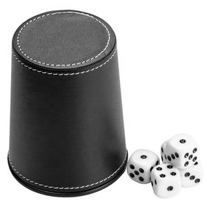 100% Genuine Leather <b>Dice</b> Cups Custom Logo Embossed - Product Image 1