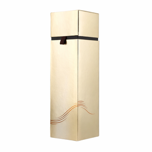 Caja Portabotellas de Papel Kraft Reciclado Ecológico con Forro de Esponja, Embalaje Rígido en Relieve |   Empaque para Regalos Naturales - Product Image 4