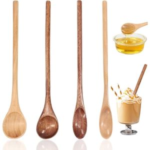 Cuchara de Madera Premium para Curry y Arroz, Ecológica, de Madera Maciza, con Mango Largo, para Cocinar, Mezclar y Remover Sopas - Product Image 1
