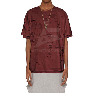 Easy Wear Breathable Men Distressed <b>T</b> <b>Shirt</b> Fashionable Adults Outdoor Use Men Distressed <b>T</b> <b>Shirt</b> - Product Image 2