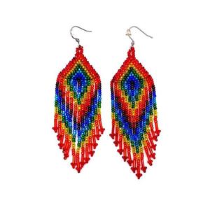 Trending <b>Top</b> Handmade Colorful Beaded Drop <b>Earrings</b> for Women Customizable Seed Bead Earjewelry Fashion <b>Earrings</b> - Product Image 4
