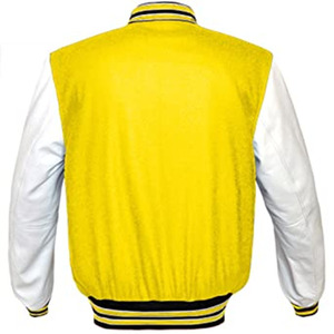 In Best Quality Durable Custom Design Unisex Varsity Jacket Cartoon Patchwork 100% Wool Hooded Streetwear Style - Product Image 2