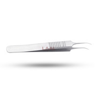 Forceps Penjepit Jahitan Oftalmik Baja Tahan Karat Ujung Melengkung Halus Forceps Dilator Mikro Vessel Bedah Berkualitas Tinggi Harga Murah