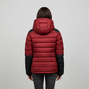 Veste matelassée épaisse pour femmes, imperméable, en nylon, design minimaliste, veste matelassée pour femmes, polyester durable - Product Image 5