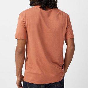 <b>MEN</b> WOMEN 100% Cotton <b>Half</b> <b>Sleeves</b> Round Neck Peach Breathable Quick Dry Casual Outdoor T-Shirt - Product Image 1