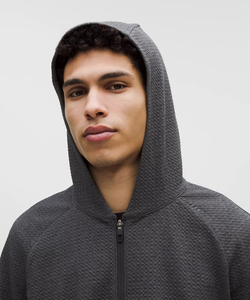 Sudadera con Capucha y Cierre para Hombre, Corte Regular, Tejido de Punto, Color Sólido, Ropa Casual de Invierno, Transpirable, Poliéster, Bordada - Product Image 4