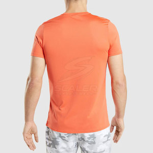 T-shirt de sport en maille douce et confortable, coupe ajustée, manches courtes, respirant, écologique, pour la salle de sport, la course à pied et le fitness quotidien - Product Image 2