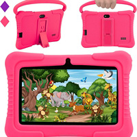 Penjualan langsung pabrik Tablet anak-anak PC 7 inci casing silikon portabel 1 + 16 mesin pembimbing HD pelindung mata anak-anak Android
