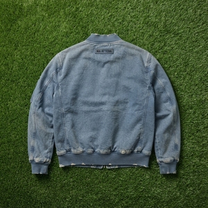 Mens <b>Vintage</b> Blue <b>Bomber</b> <b>Jacket</b> Streetwear Mens Winter <b>Jackets</b> Wholesale <b>Jacket</b> For Men Casual Fashion Zip Up Outerwear - Product Image 6