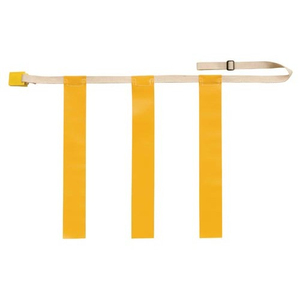 เข็มขัดรัดเอวสำหรับฟุตบอลแบบกำหนดเอง อุปกรณ์ฟุตบอล เข็มขัดรัดเอวสำหรับฟุตบอลธง Triple Threat แบบปลดเร็ว อุปกรณ์เสริมสำหรับการฝึกซ้อมฟุตบอลธง - Product Image 3