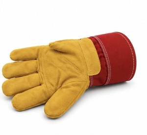 Gants MUBASHAR PRO GRIP en cuir international antidérapants, résistants à la chaleur, durables, respirants, avec manchette renforcée, personnalisables - Product Image 6