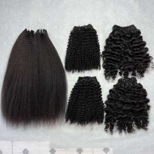 Cheveux frisés eurasiens couleur noire naturelle Vietnam cheveux bruts de haute qualité pour les femmes noires avec prix de gros - Product Image 5