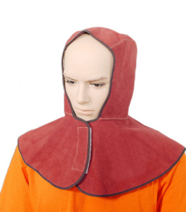 Vente Flash : Cagoule de Soudure en Cuir de Vachette Fendu de Qualité Supérieure, Résistante au Feu, Certifiée CE, pour la Protection Industrielle - Product Image 3