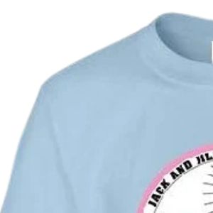 T-shirt graphique bleu clair à manches courtes pour adolescents, col rond, imprimé logo, décontracté, léger, pour tous les jours, pour garçons et filles - Product Image 2