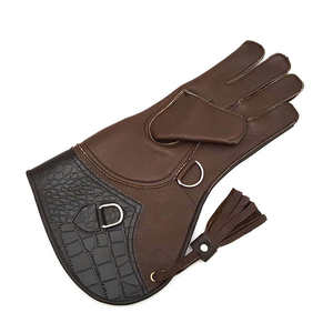 Guantes Cortos de Cetrería de Cuero Vacuno Genuino de Una Sola Capa, Suaves y de Calidad, para Halcón, Búho - Product Image 2