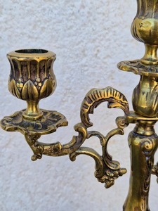 Elegant Fancy <b>Brass</b> Candelabra Home Decoration Durable Candle <b>Holder</b> At Best Price - Product Image 3