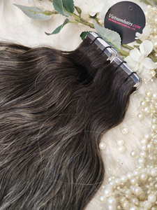 Extensions à bandes adhésives 100 % cheveux vierges bruts vietnamiens, les plus vendues en 2025 – Qualité supérieure, cuticules intactes, kératine véritable, toutes couleurs - Product Image 2