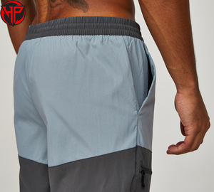 Color Block Running Trousers Men Quick Dry Breathable Drawstring Jogger <b>Pants</b> for Training Gym Outdoor Wear - Product Image 6